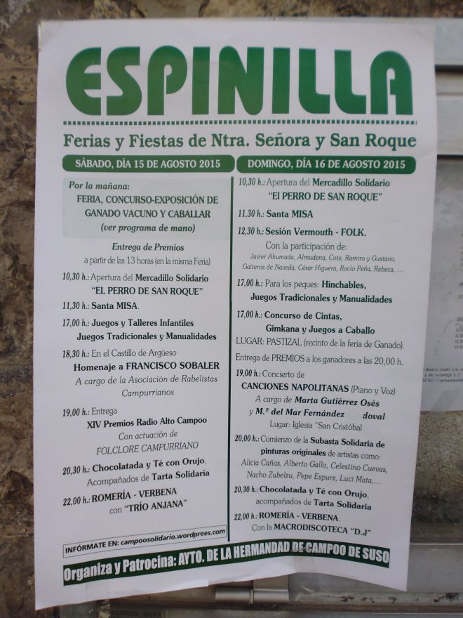 Fiestas de Agosto de Nuestra Señora y San Roque 2015 en Campoo