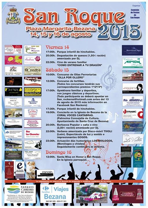 Fiestas de San Roque en Bezana 2015