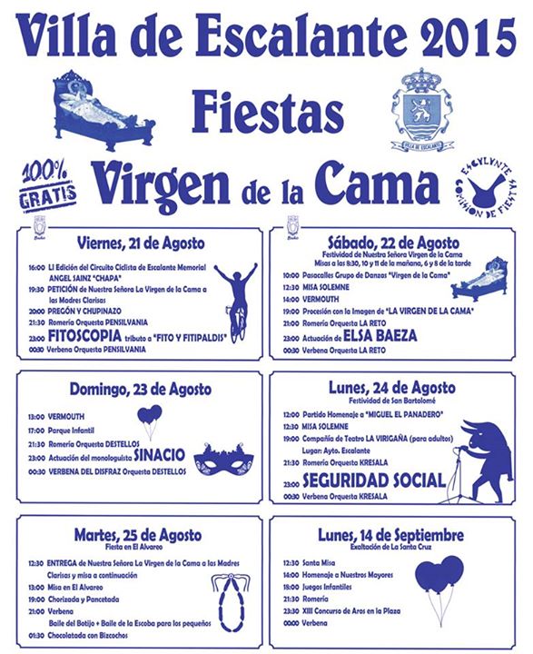 Fiestas de la Virgen de la Cama en Escalante