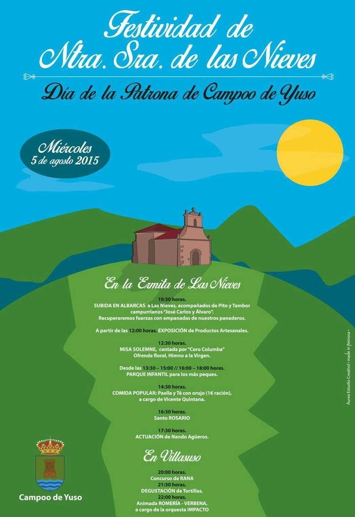 Fiestas de la patrona, Nuestra señora de las Nieves 2015 en Campoo de Yuso