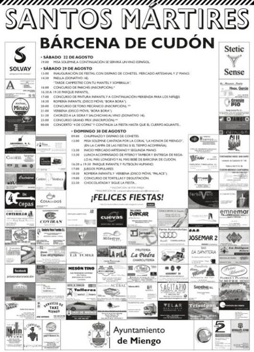 Fiestas de los Santos Mártires en Cudón