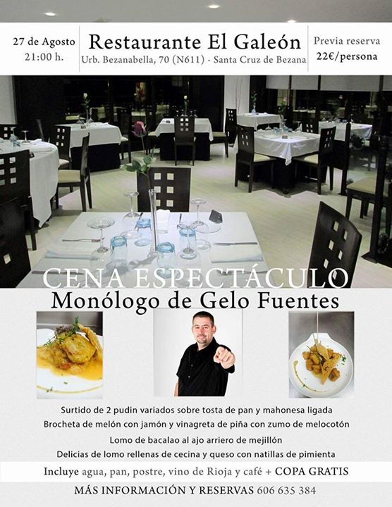 Monólogo de Gelo Fuentes en El Galeón de Bezana