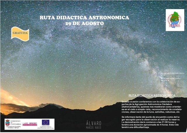 Ruta Astronómica en el Valle del Nansa