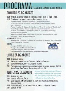 programa I Feria del bonito en Colindres