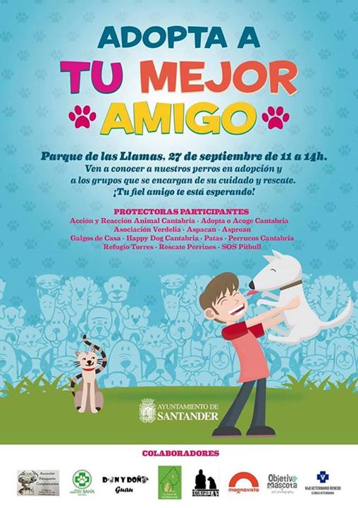 Adopta una mascota en el parque de las llamas en Santander