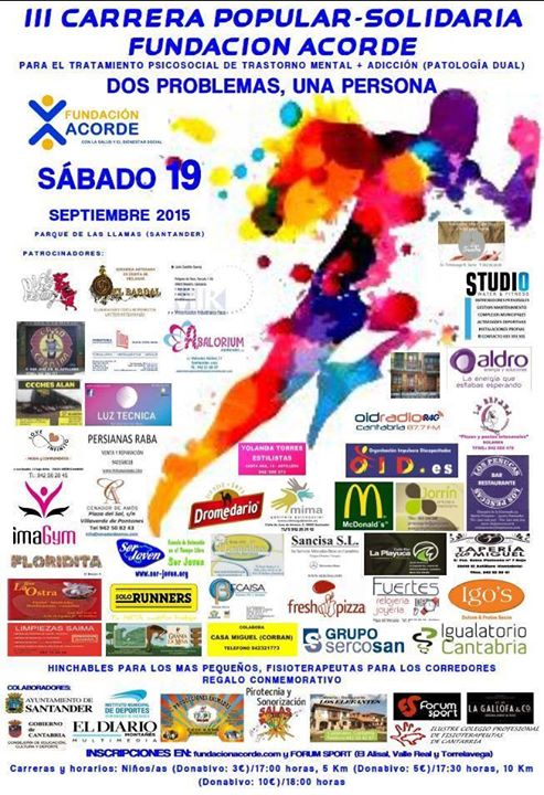 Carrera popular solidaria en Santander