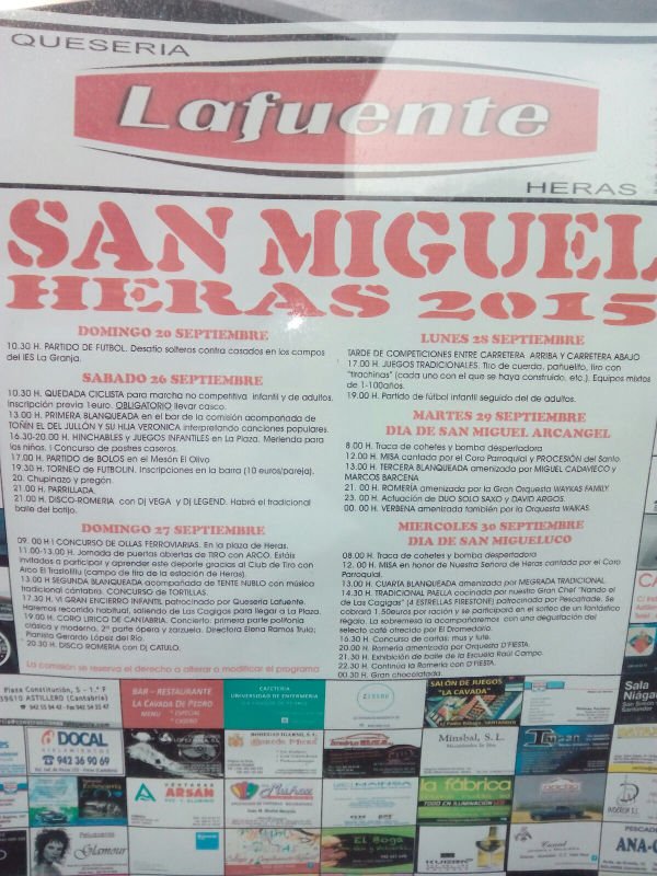 Fiestas de San Miguel 2015 en Heras