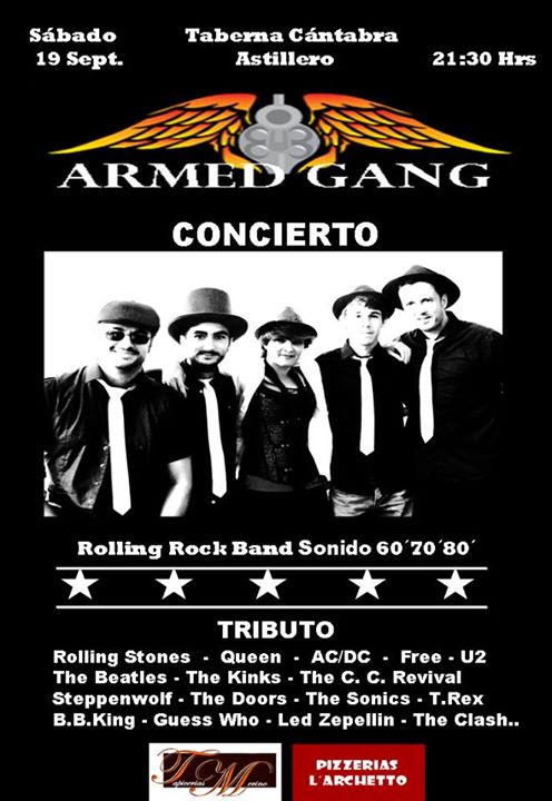 Concierto de Armed Gang en la Taberna Cántabra en Astillero