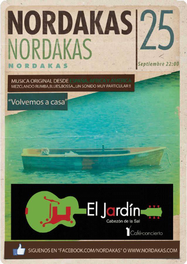 Concierto de Nordakas en El Jardín de Cabezón de la Sal