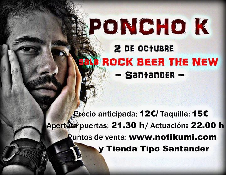 Concierto de Poncho K en el New de Santander