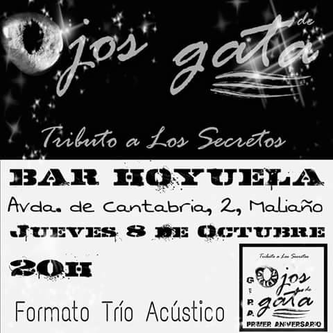 Concierto de ojos de Gata en el Bar Hoyuela de Maliaño