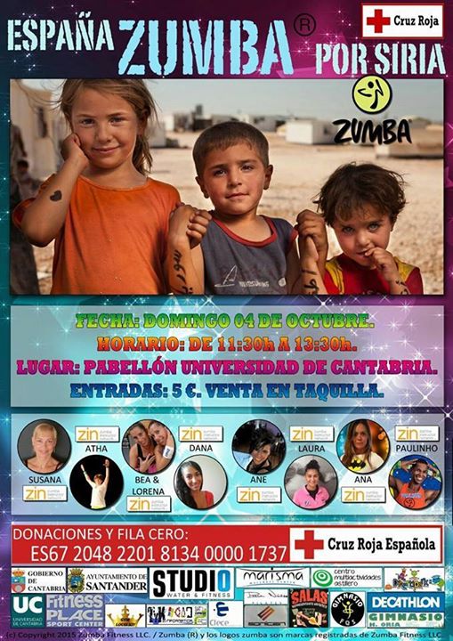 España Zumba por Siria en Santander