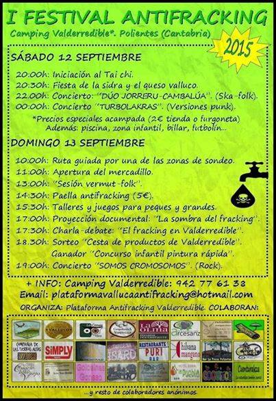 Festival antifraking en Polientes
