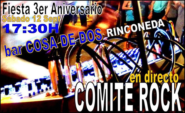 Fiesta y concierto de Comité Rock en el Cosa de Dos de Rinconeda