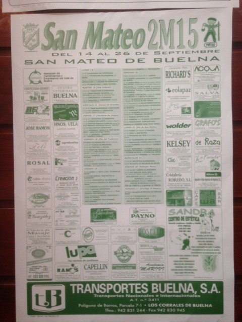 Fiestas de San Mateo 2015 en San Mateo de Buelna