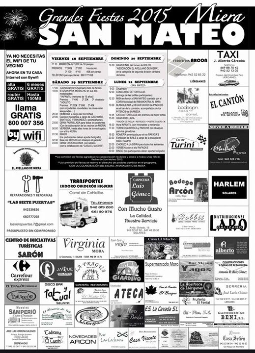 Fiestas de San Mateo en Miera 2015