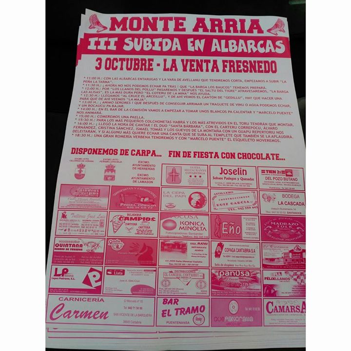 III Subida en Albarcas al Monte Arria