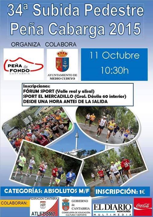 XXXIV Subida pedestre a Peña Cabarga 2015