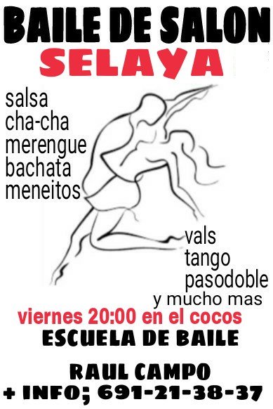 Clases de baile en el Coco´s de Selaya