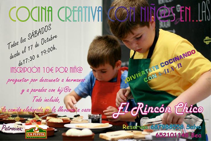 Cocina con niños en el Rincón de Chico en Torrelavega