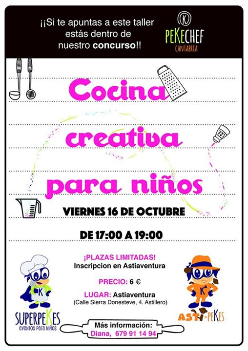 Cocina para niños en Astiaventura de Astillero