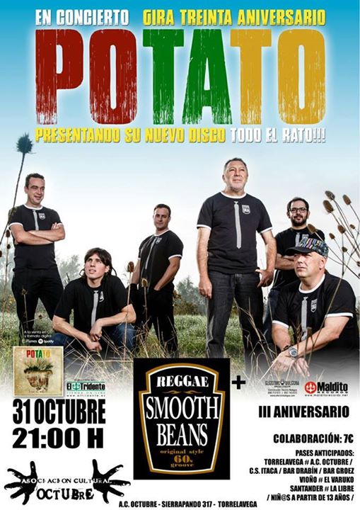 Concierto de Potato en A.C. Octubre de Torrelavega