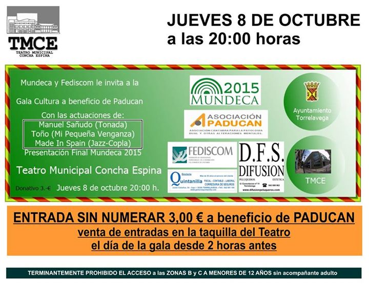 Concierto Benéfico en el Teatro Concha Espina de Torrelavega