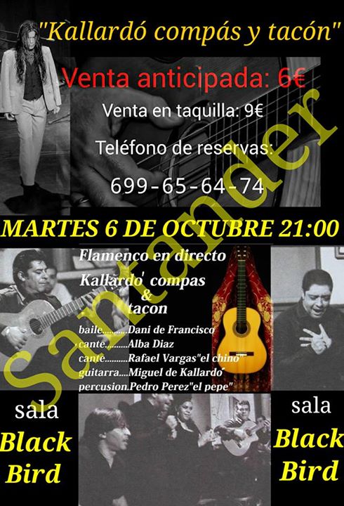 Concierto Flamenco en el Black Bird de Santander