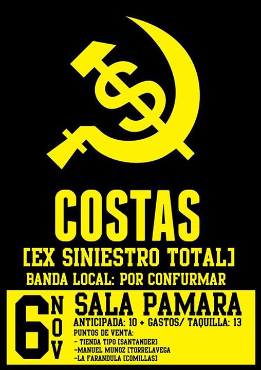 Concierto de Costas en el Pamara en Comillas