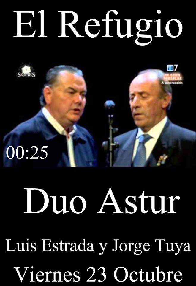 Concierto de Duo Astur en el Refugio de Tanos