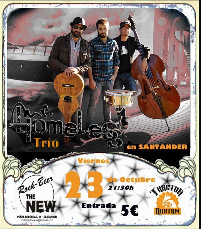 Concierto de Homeless en el Rock Beer The New en Santander