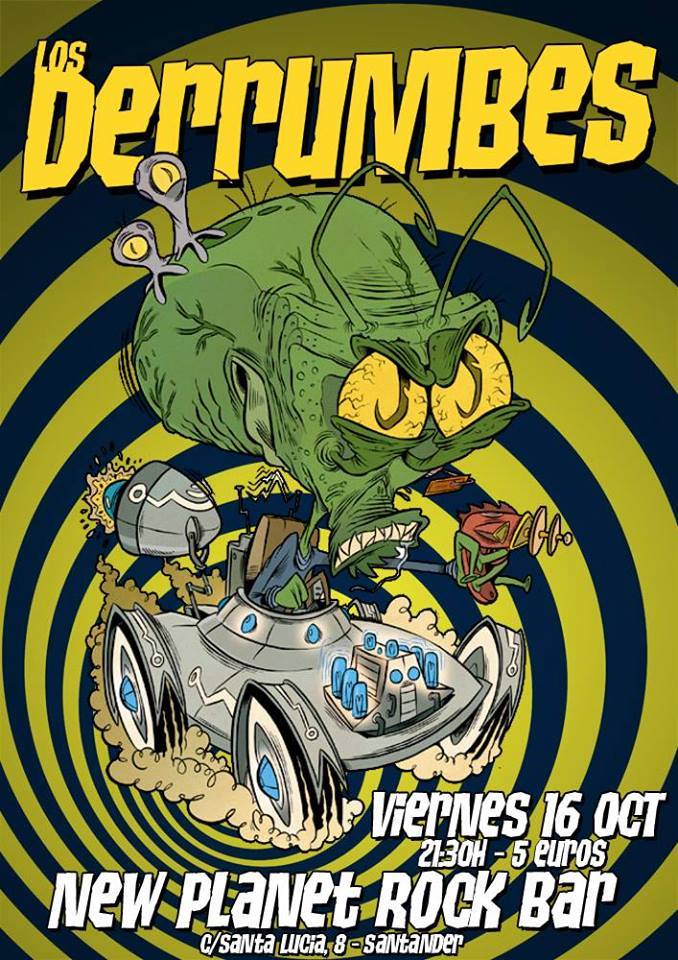Concierto de Los Derrumbes en New Planet Rock Bar en Santander