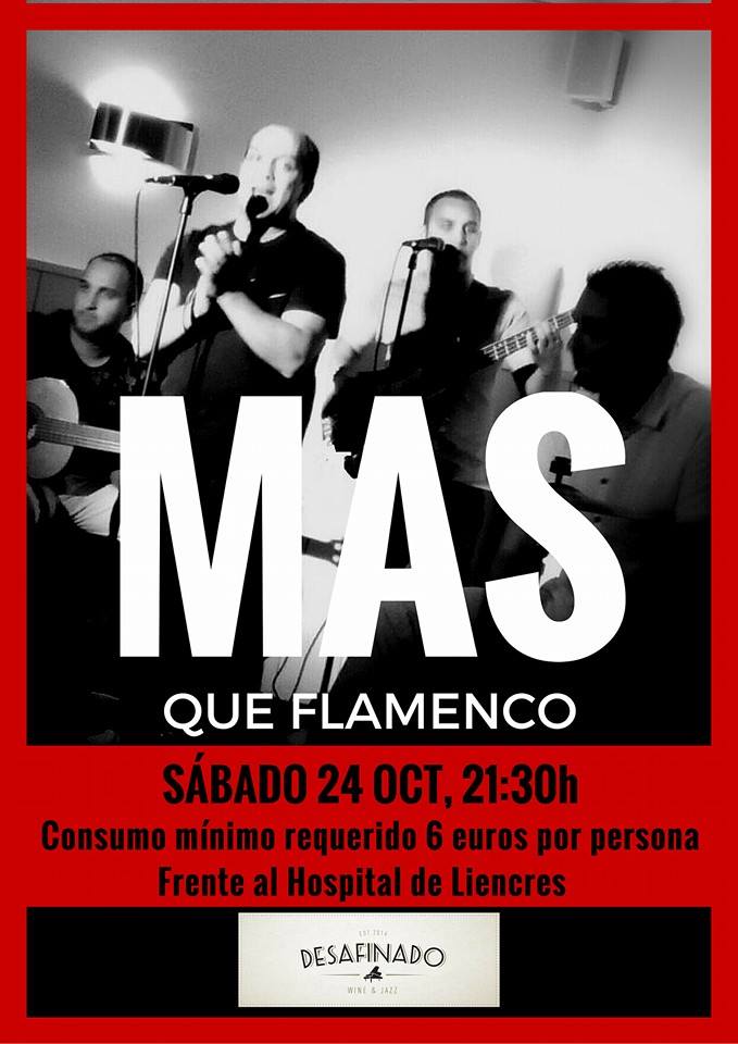 Concierto de Más que Flamenco en Desafinado en Liencres