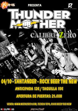 Concierto de Thunder Mother y Calibre Zero en el New en Santander