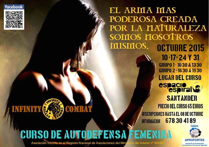 Curso de Autodefensa femenina en Espacio Espiral de Santander