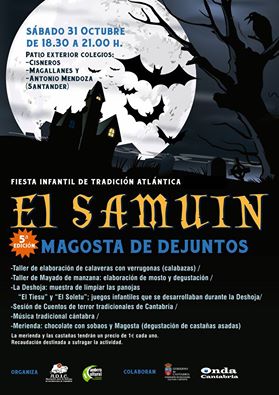 El Samuin( halloween Cántabro) en colegio cisneros y magallanes de Santander