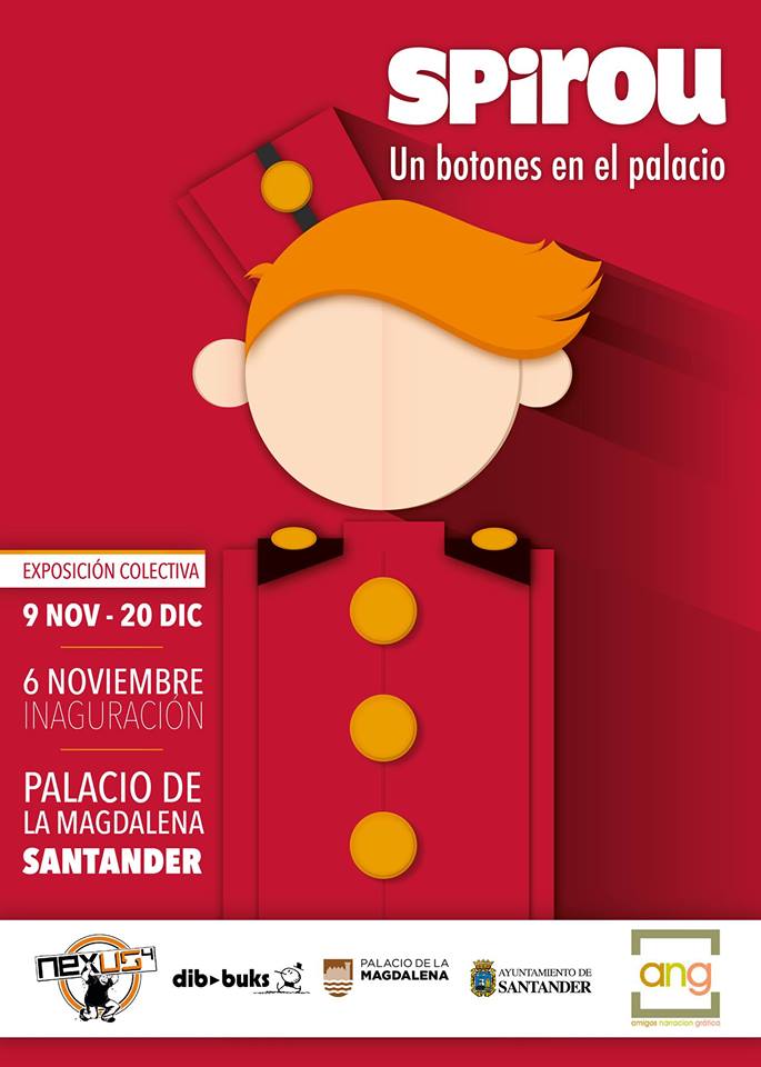 Exposición Spirou , Un botones en el Palacio en Santander