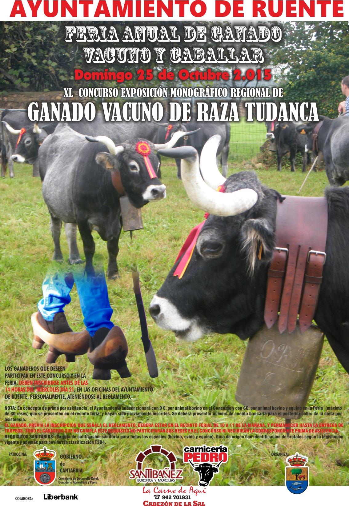 Feria y exposición de ganado en Ruente