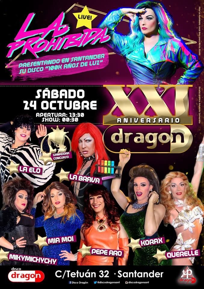 Fiesta aniversario en el Dragón en Santander