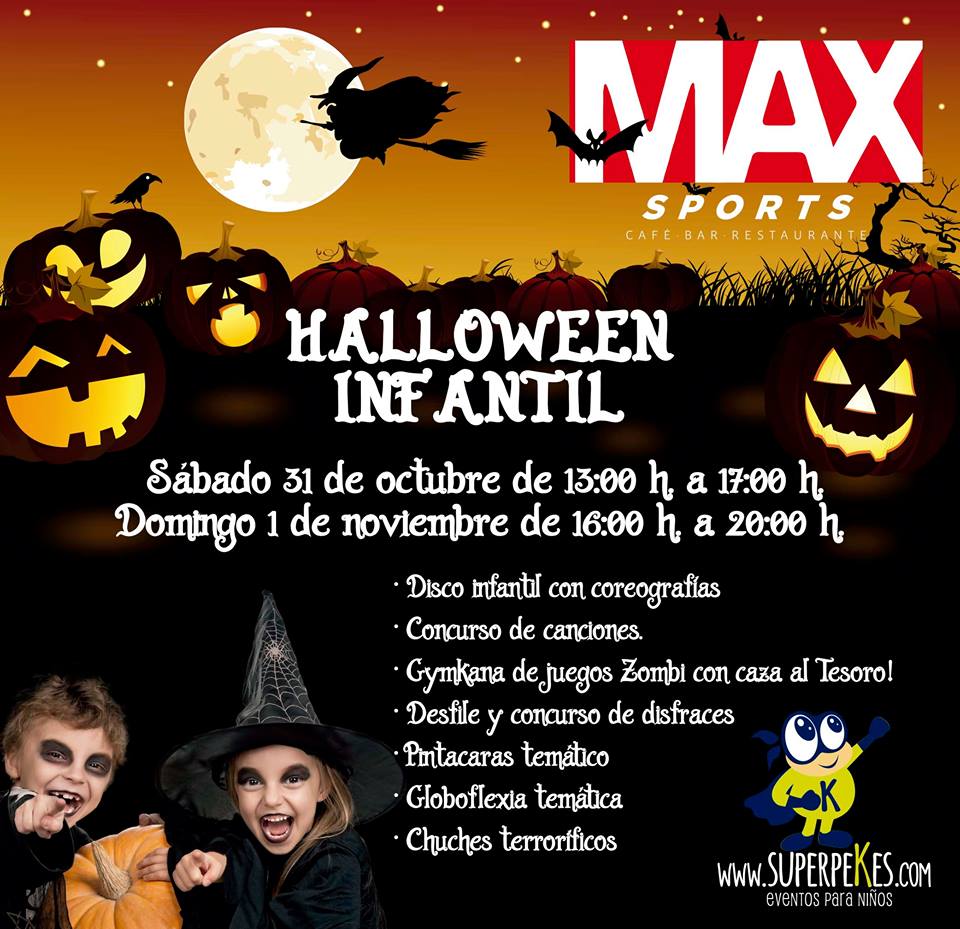 Fiesta de Halloween en el Max Sports Café de Santander