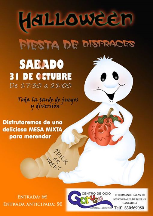 Fiesta de halloween en Gurugu en Los Corrales de Buelna