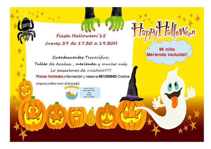 Fiesta infantil de Halloween en La Media Luna en Santander
