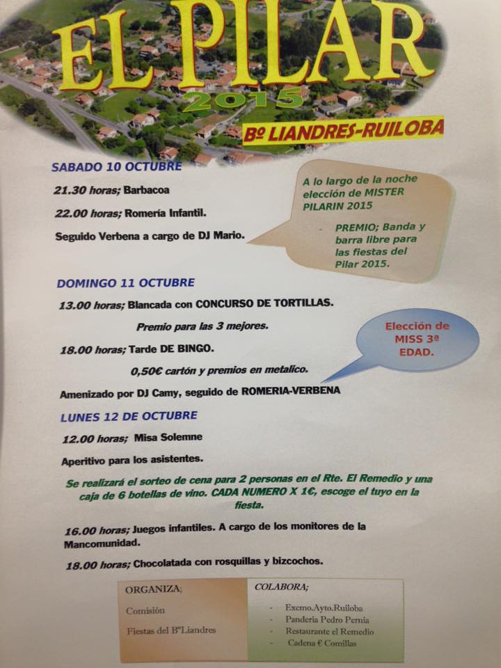 Fiestas del Pilar en Ruiloba