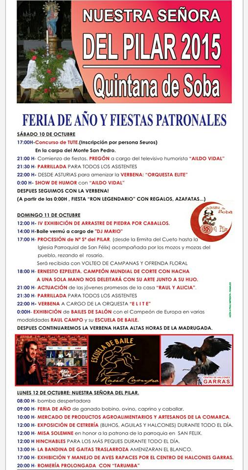 Fiestas del Pilar en Soba 2015