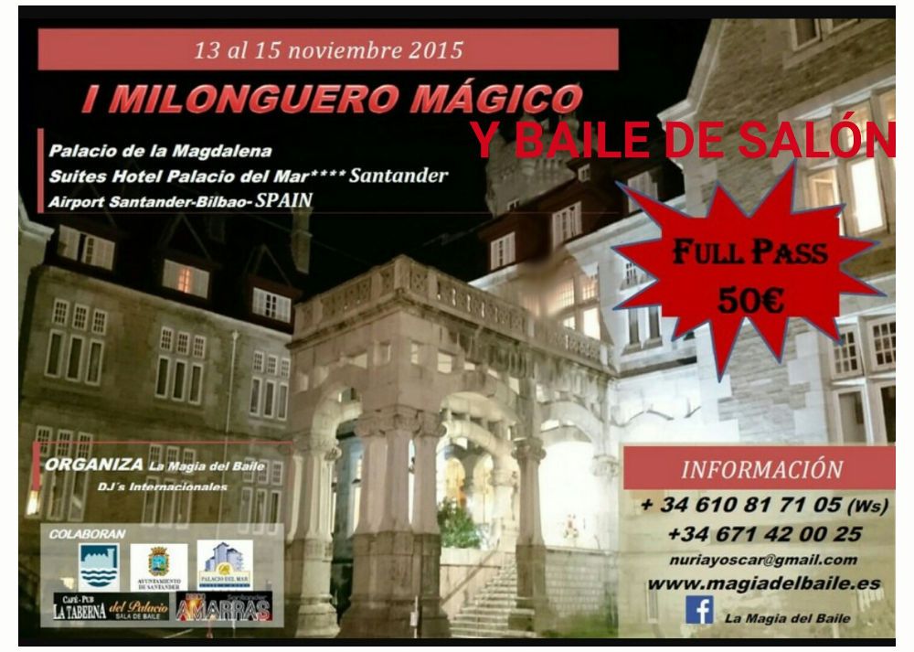 I Milonguero mágico y baile de salón en Santander