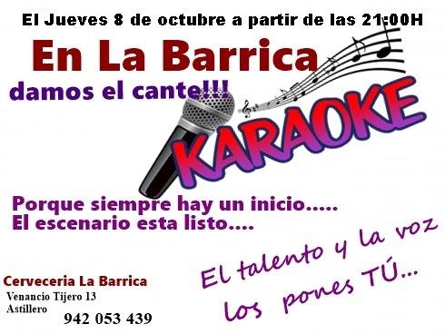 Karaoke en La Barrica en Astillero