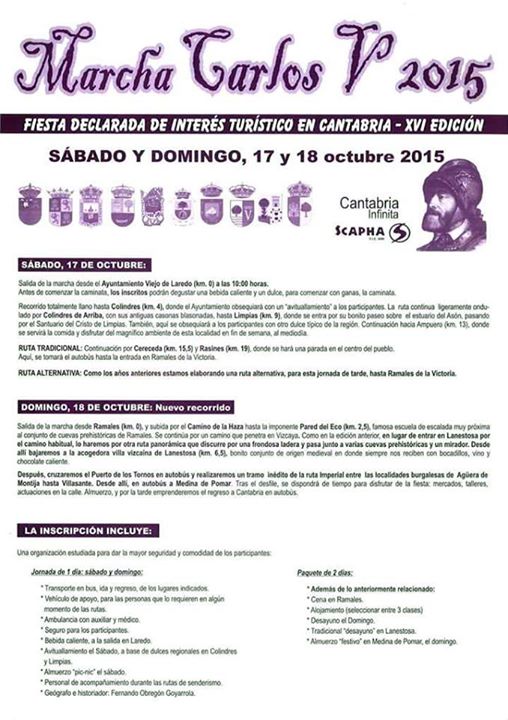 Marcha de Carlos V en Laredo y Ramales 2015