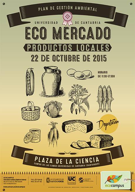 Mercado ecológico en Las Llamas