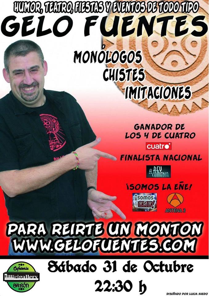 Monólogo de Gelo Fuentes en El Gallery de Sarón