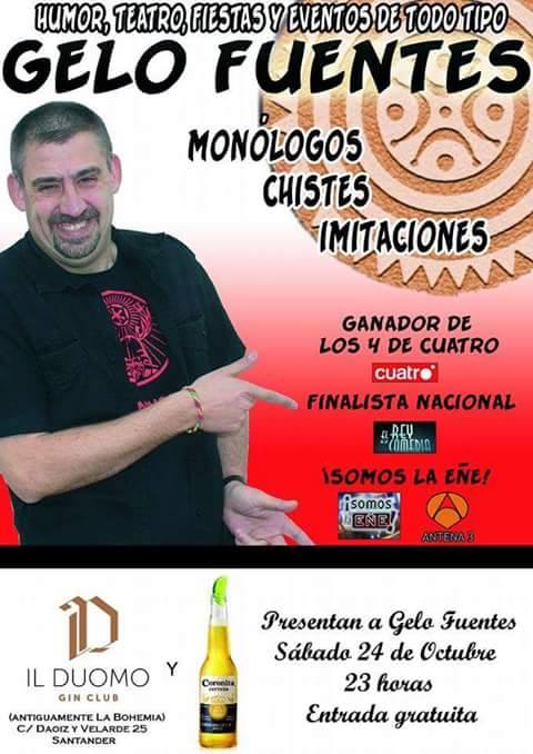 Monólogo de Gelo Fuentes en Il Duomo en Santander